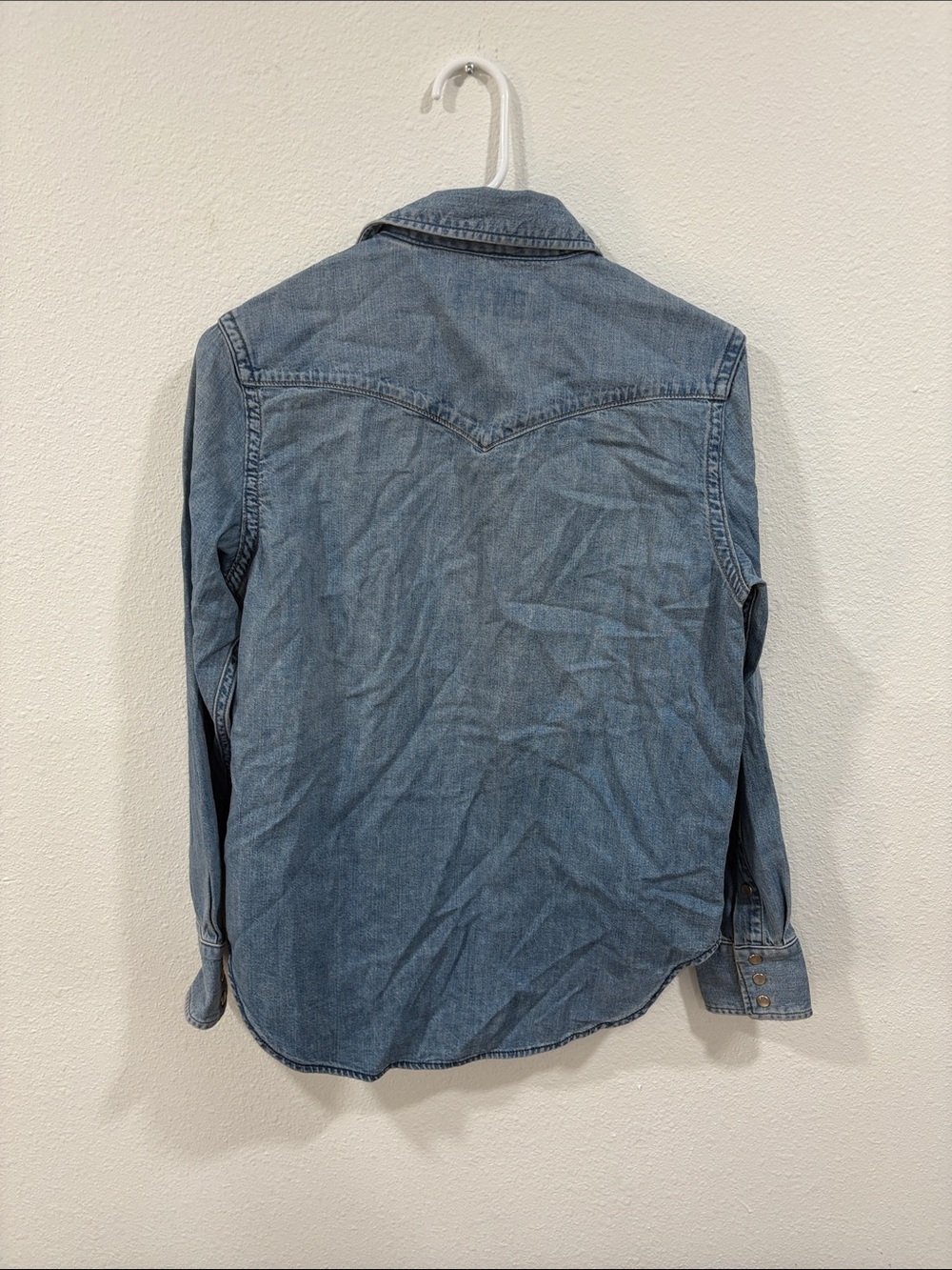 Buck Mason Women’s Rodeo Queen Western Denim Shirt Small NWD - Picture 6 of 11